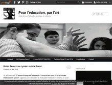 Tablet Screenshot of educationparlart.com